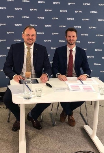 Ondřej Trubač and Patrik Koželuha at the Criminal Tax Law Conference