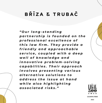 Our partners, Petr Bříza and Ondřej Trubač, have been recognized as Leading Individuals in the international Legal500 law firm rankings!